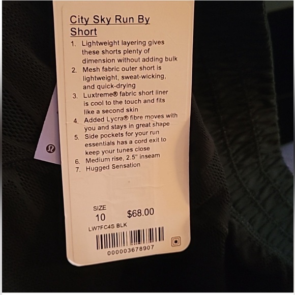 NWOT | Lululemon | Sky Run By Shorts | Sz 10 - Picture 6 of 13